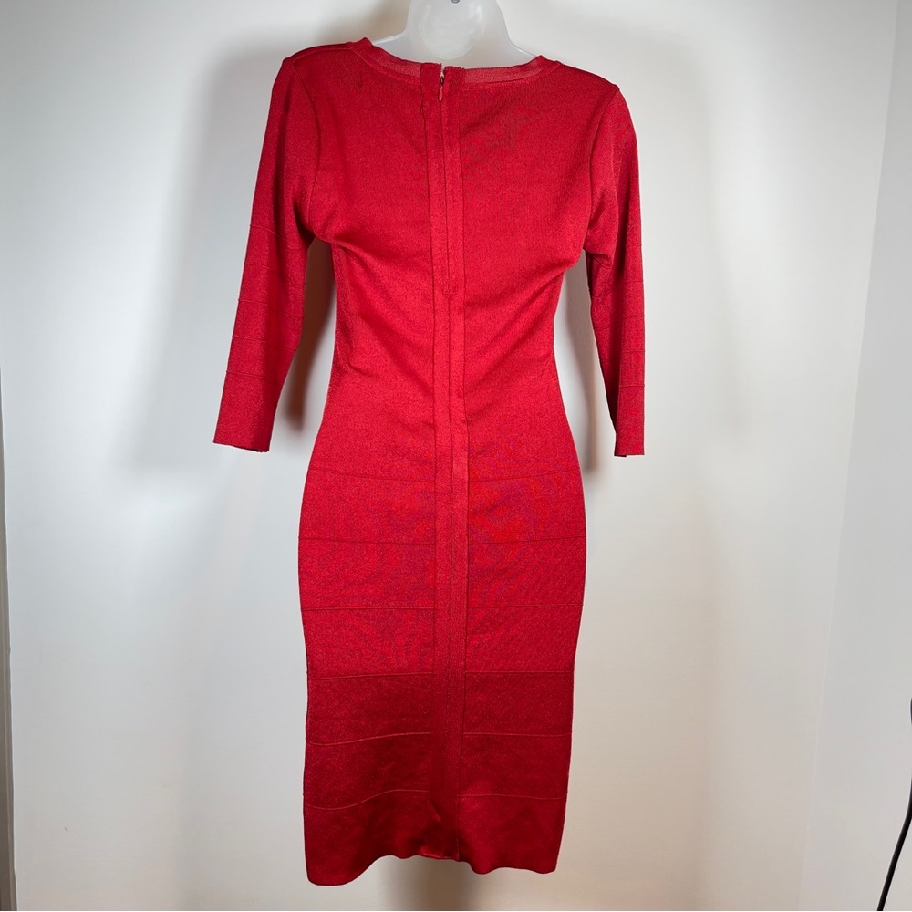 Kardashian Kollection Signature Red Bandage Dress, Size Women's XS - Picture 2 of 10
